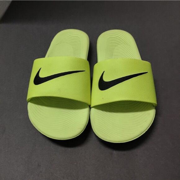 Nike  Kawa Slide Slides Volt/black Sandals - Picture 1 of 6